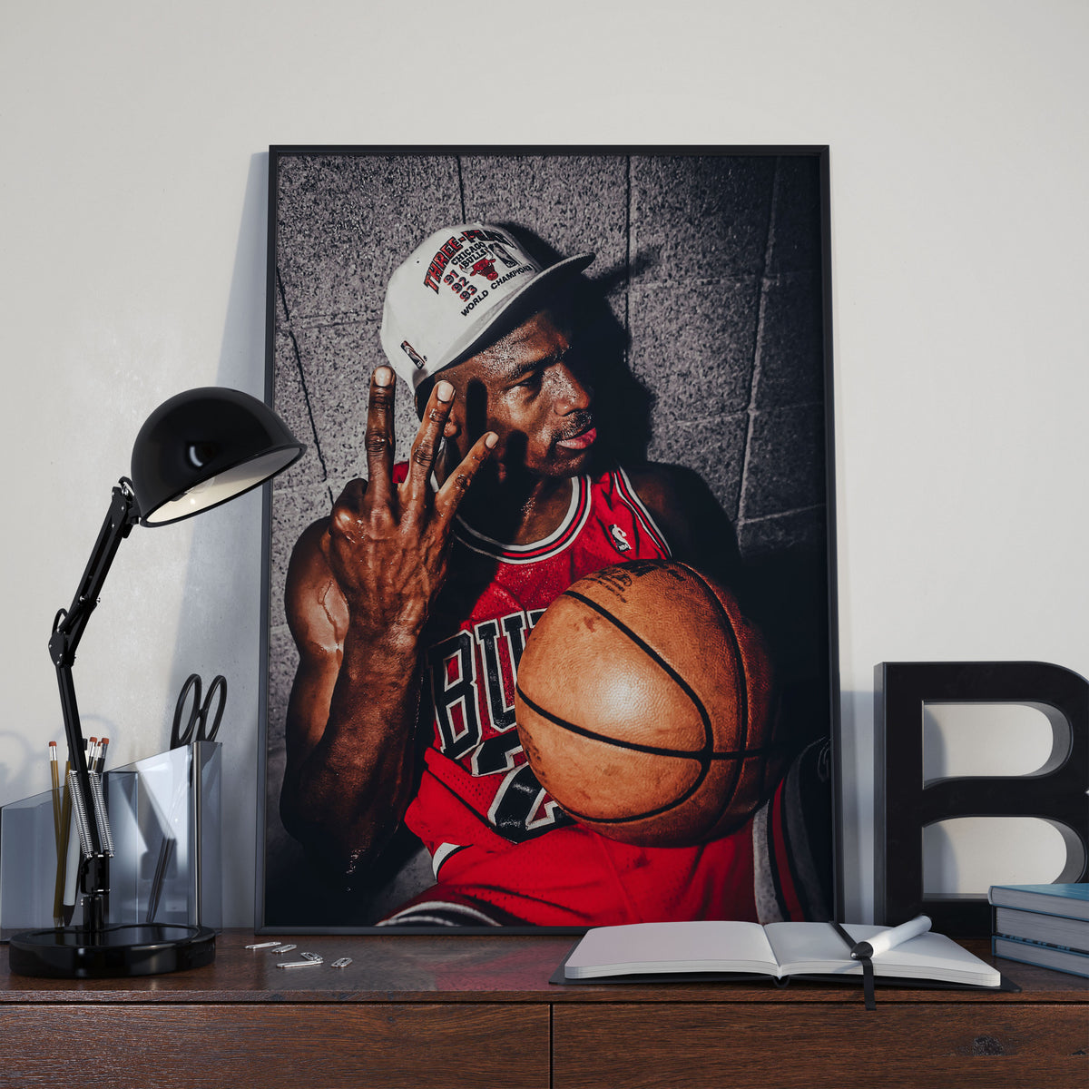 Michael Jordan 3 Peat Poster – Frameo store